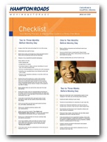 Moving Checklist, Page 1